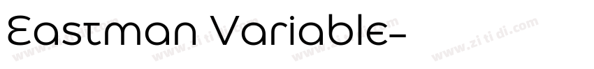 Eastman Variable字体转换